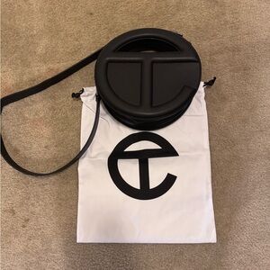 Telfar Black Round Bag